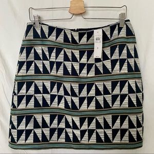 NWT Ann Taylor Geometric Skirt